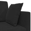 vidaXL Boden-Sofa-Bett 200cm Schwarz Samt