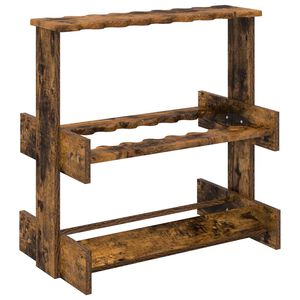 vidaXL Billardqueue-St&auml;nder Holzwerkstoff 60 x 35 x 60 cm Raucheiche