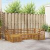 vidaXL Sofagarnituren 6 pcs Natur Massivholz Akazie