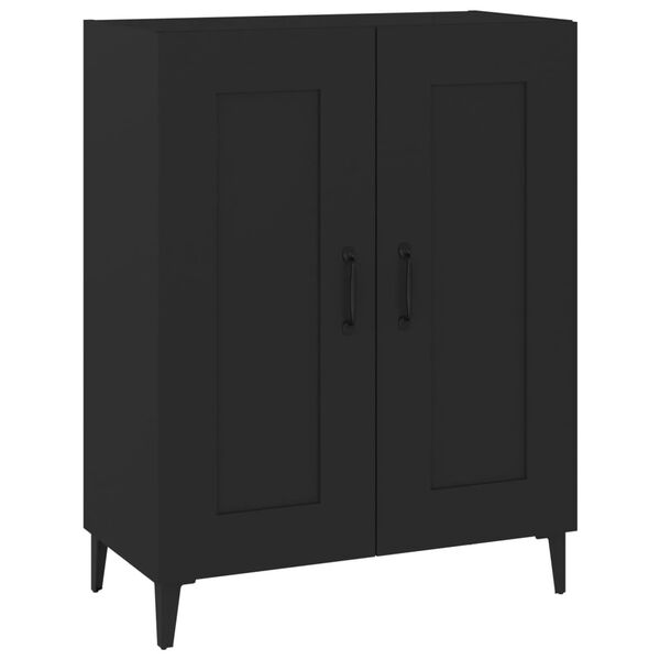 vidaXL Sideboard Schwarz 69,5x34x90 cm Holzwerkstoff
