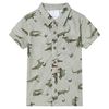 vidaXL Kinderhemd Helles Khaki Melange 116
