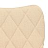 vidaXL Esszimmerstühle 2 Stk. Creme Stoff