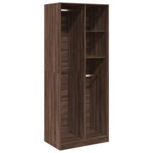 vidaXL Kleiderschrank Braun Eichen-Optik 80x50x200 cm Holzwerkstoff