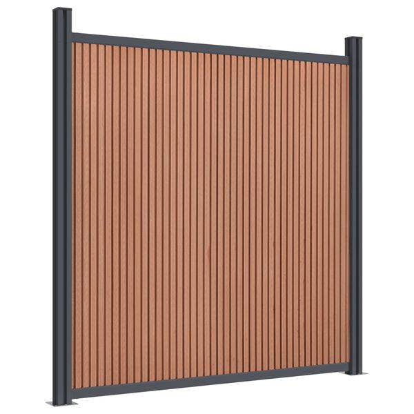 vidaXL Zaunelement Braun 1045x186 cm WPC