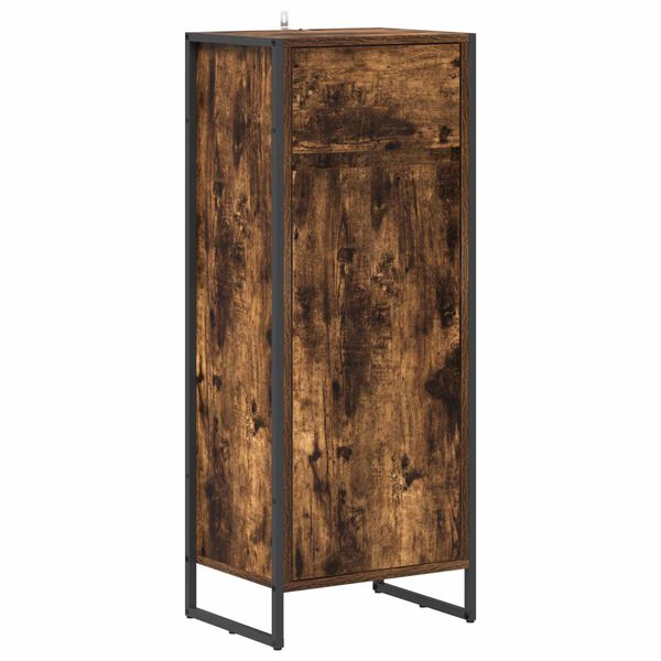 vidaXL Badezimmerschrank Raucharbe 40 x 30 x 100 cm Holzwerkstoff