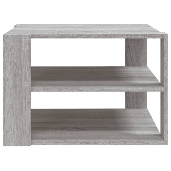 vidaXL Couchtisch Grau Sonoma 60x60x40 cm Holzwerkstoff