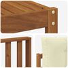 vidaXL Outdoor-Sofagarnitur mit Kissen 6 pcs Natur und Creme