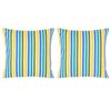 vidaXL Kissen 2 Stk. Bedruckt Mehrfarbig 40&times;40 cm Baumwolle