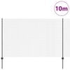 vidaXL Zaun mit Pfosten Grau 1,5 x 10 m Stahl und PVC
