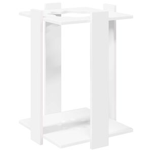 vidaXL Angelrutenhalter Holzwerkstoff 42 x 43 x 60 cm Wei&szlig;