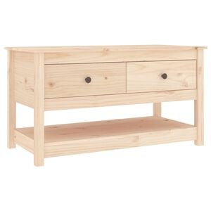vidaXL Couchtisch 102x49x55 cm Massivholz Kiefer