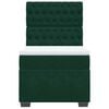 vidaXL Boxspringbett mit Matratze Dunkelgr&uuml;n 100x200 cm Samt