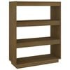 vidaXL B&uuml;cherregal/Raumteiler Honigbraun 80x35x103 Massivholz Kiefer