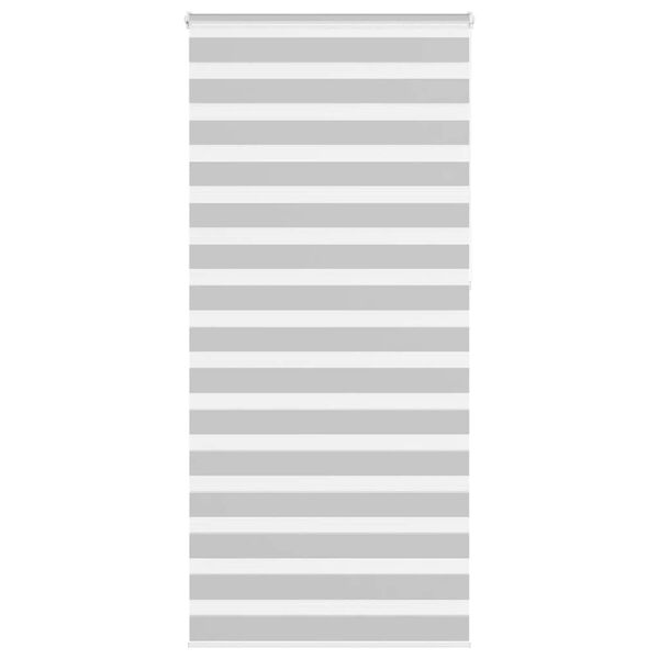 vidaXL Doppelrollo Hellgrau 105x230 cm Stoffbreite 100,9 cm Polyester