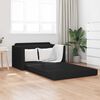 vidaXL Schlafsofa 110cm Schwarz Stoff