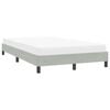vidaXL Bettgestell ohne Matratze Hellgrau 120x210 cm Samt