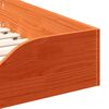 vidaXL Bettrahmen Wachsbraun 80 x 210 cm Massives Kiefernholz