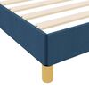 vidaXL Boxspringbett mit Matratze Blau 90 x 190 cm Stoff