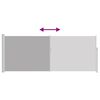 vidaXL Ausziehbare Seitenmarkise 120x300 cm Grau