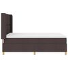 vidaXL Boxspringbett mit Matratze mit LED Braun 140 x 190 cm Stoff