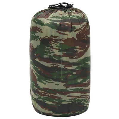 vidaXL Leichter Mumienschlafsack für Kinder Camouflage 670g 10°C