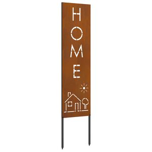 vidaXL Garten Sichtschutz-Leinwand Rostoptik 32 x 140 cm