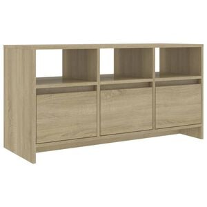 vidaXL TV-Schrank Sonoma-Eiche 102x37,5x52,5 cm Holzwerkstoff