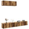 vidaXL TV-Wandschr&auml;nke 3 Stk. Altholz-Optik 100x30x30 cm Holzwerkstoff