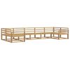 vidaXL Outdoor-Sofagarnitur 7 pcs Wei&szlig; Massivholz Akazie