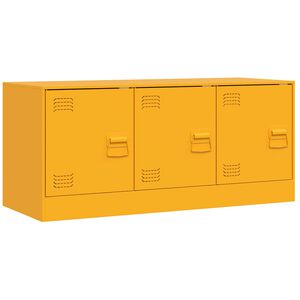 vidaXL TV-Schrank Senfgelb 99x39x44 cm Stahl