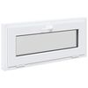 vidaXL Kellerfenster Innenseite Farbe Wei&szlig; RISOR 95 x 45 cm