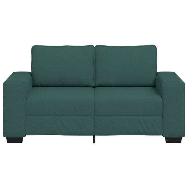 vidaXL 2-Sitzer-Sofa Dunkelgr&uuml;n 160x77x82 cm Stoff