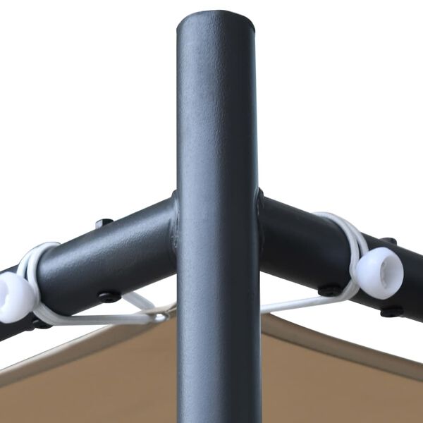 vidaXL Pergola mit Dach 4x4 m Beige