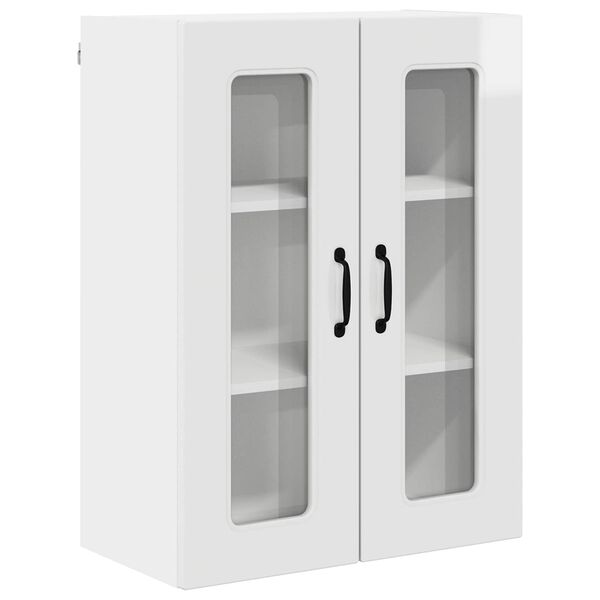 vidaXL K&uuml;chenschrank Kalmar Hochglanz Wei&szlig; 60 x 31 x 80 cm