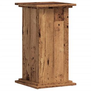 vidaXL Pflanzenst&auml;nder Altholz-Optik 33x33x60 cm Holzwerkstoff