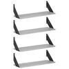 vidaXL Wandregale 4 stk. Sonoma-Grau 60 x 20 x 17 cm