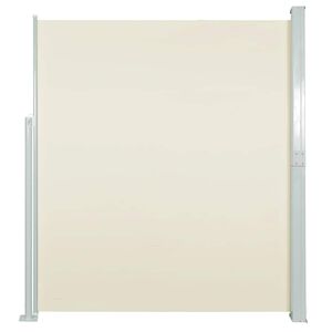 vidaXL Ausziehbare Seitenmarkise 140&times;514 cm Creme