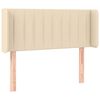 vidaXL Kopfteil mit Ohren Creme 83x16x78/88 cm Stoff