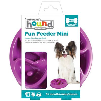 Outward Hound Mini Napf für Hunde Slo Bowl Lila