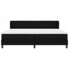 vidaXL Boxspringbett mit Matratze Schwarz 200 x 200 cm Stoff