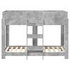 vidaXL Etagenbett f&uuml;r Kinder Beton Grau 80 x 160 cm Holzwerkstoff