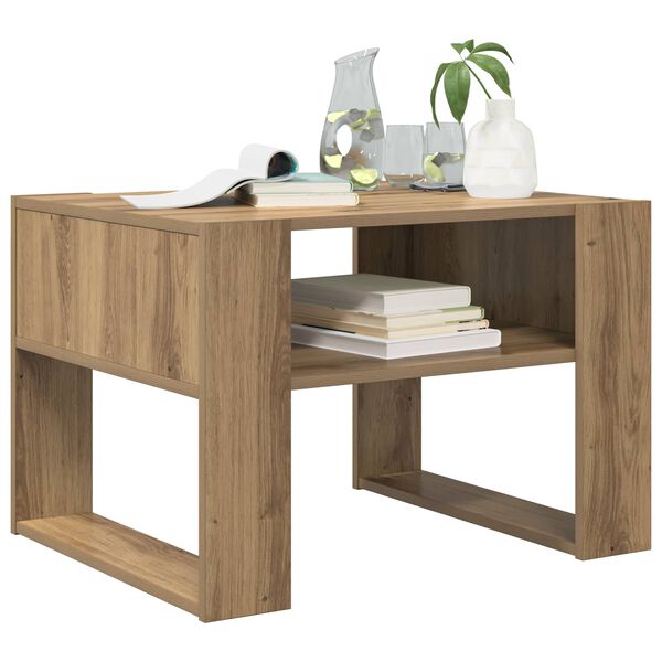 vidaXL Couchtisch Artisan-Eiche 66 x 53 x 45 cm Holzwerkstoff