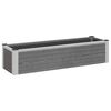vidaXL Hochbeet Grau 100 x 30 x 22 cm WPC und Aluminium