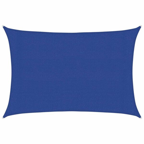vidaXL Sonnensegel 160 g/m&sup2; Rechteckig Blau 3x4,5 m HDPE