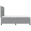 vidaXL Boxspringbett mit Matratze Hellgrau 160 x 200 cm Stoff
