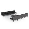 vidaXL 9-tlg. Garten-Lounge-Set mit Kissen Poly Rattan Dunkelgrau