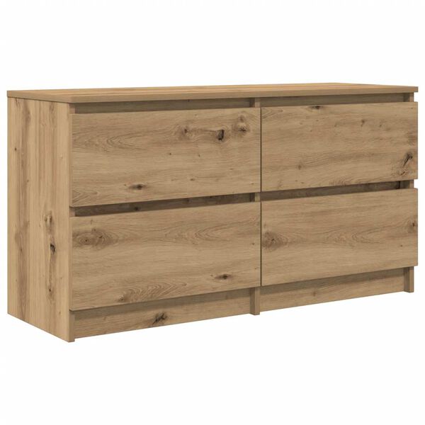 vidaXL TV-Schrank Artisan-Eiche 100x35x54 cm Holzwerkstoff