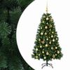 vidaXL K&uuml;nstlicher Weihnachtsbaum mit Weihnachtskugeln 120 cm 150 LEDs