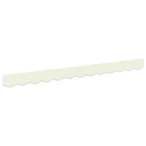 vidaXL Markisensch&uuml;rzen-Ersatz Creme Streifen 2,5 m Polyester