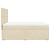 vidaXL Boxspringbett mit Matratze Creme 140x200 cm Stoff